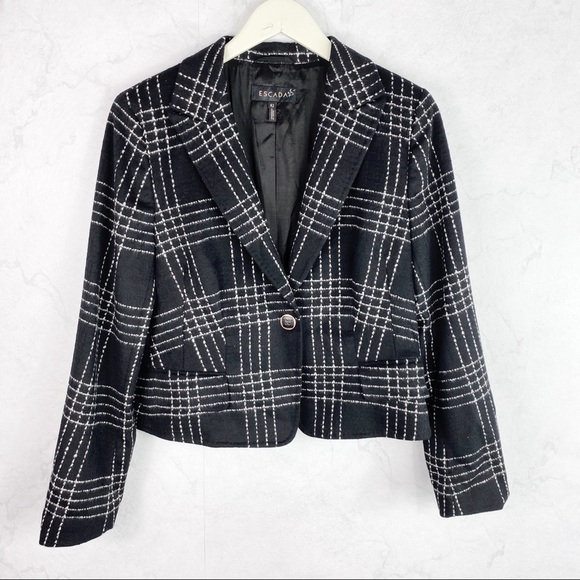 [Escada] Classic Black Wool Blazer
